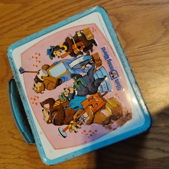Walt Disney World Mickey Metal Lunch Box Vintage Collectible Donald Duck Pluto - Picture 4 of 9
